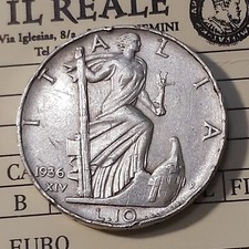 10 LIRE 1936 IMPERO  PERIZIATA
