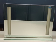 SPECCHIERA 96 CM RETRO ILLUMINATA CON MENSOLA IN CRISTALLO  ANNI 70 ANTONIO LUPI