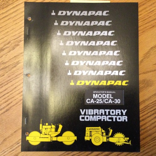 Dynapac 30 operatori - ca-25, ca-30