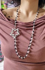 COLLANA FATTA A MANO ALL'UNCINETTO CON STELLA