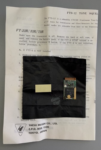 Scheda unità yaesu fts - yaesu, fts-12