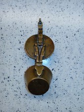 Antico Cesto Contenitore Porta Pesi per bilancia,Bronzo.Senza bicchieri.XIX Seco