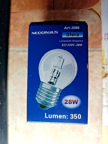 Lampadina sfera alogena - sfera,