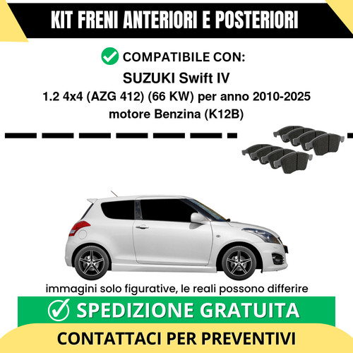 Pastiglie freno ant post - pastiglie,