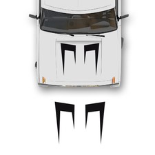 Adesivi cofano twin fang range - cofano,