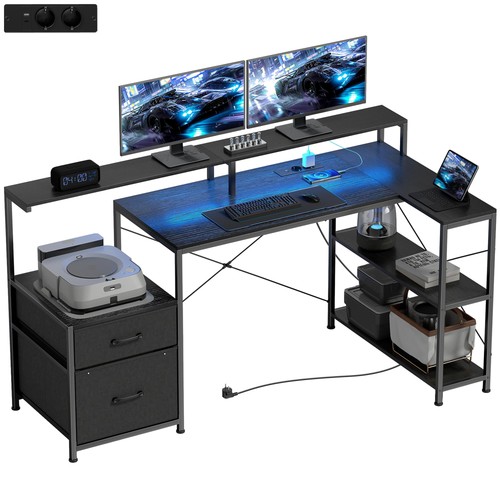 Homcom scrivania gaming - scrivania,