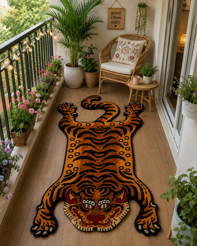 Tappeto tigre tibetana