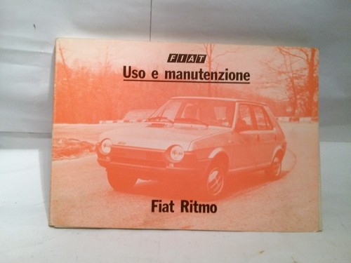 Fiat ritmo libretto uso - ritmo,