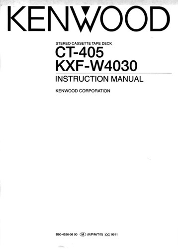 Kenwood 405 lettore - ct-405,