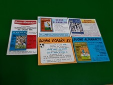  FIGURINE  CALCIATORI  PANINI  6 BUONO ALMANACCO   ANNI VARI rare.