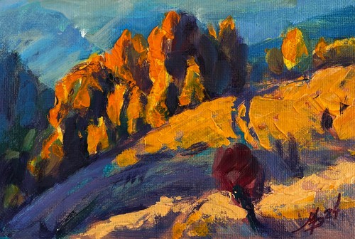 Quadro acrilico caldo autunno
