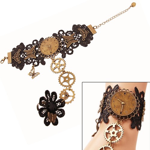 Bracciale pizzo nero - pizzo,