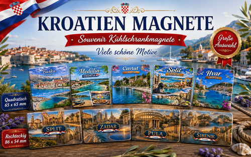 Croazia magneti souvenir