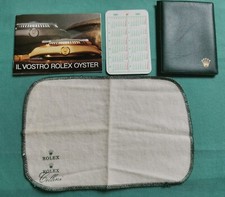 Rolex 1984 kit 4 Pz Il Vs Rolex booklet 579.05 wallet 100.00.41 calendar cloth