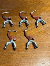 Xiloplasto -Lotto 5 Garibaldi soldatino in gomma made Itaky'60