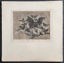 Stampa antica 1921 francisco goya Hugo Kehrer retirage desastres de la guerra