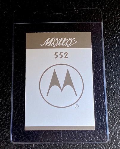 Motorola card 1987 - motorola,