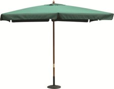 VivaGarden Ombrellone da Giardino P/C 3x4 in Poliestere e Legno m 3x4 Verde