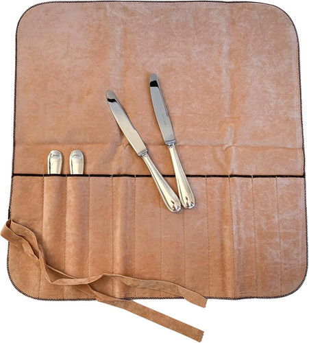 Silver guard cutlery roll - silver,