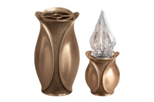 Vaso in Bronzo + Lampada - Serie Aurora per Loculi-Lapidi-Arte Funeraria
