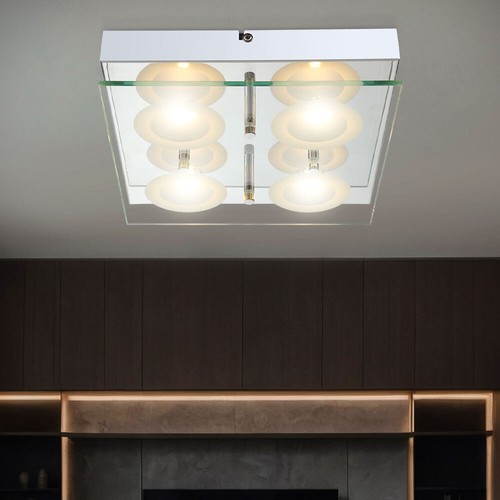 Lampada soffitto cromo - da,