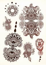 Una Volta Temporanei Tatuaggio Corpo Gioielli Henna di Bollywood Decor