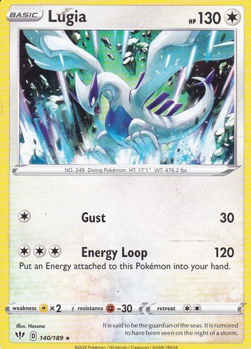 Carta pokemon lugia - -,