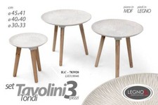 SET TRIS TAVOLINI TAVOLINO
