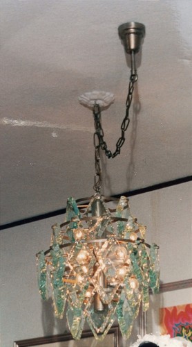 Lampadario cristallo vintage - lampadario,