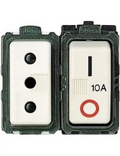 Bticino presa sicura magnetotermico 2p t 16a 5130 magic