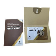 5 EURO ITALIA 2025 BAROLO E CIOCCOLATO SERIE CULTURA ENOGASTRONOMICA