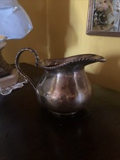 Caraffa Vaso Argentato Rame Leone Moleca Venezia XIX Sec