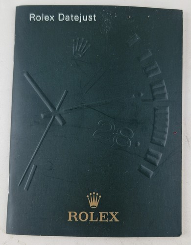 Libretto rolex datejust - datejust, 12