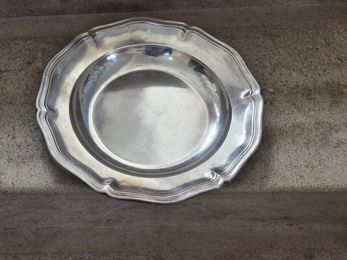 Plat métal argenté - métal,