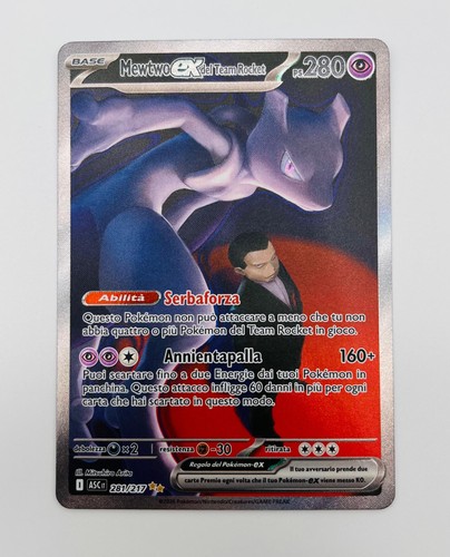 Carta pokemon mewtwo del team - pokemon,