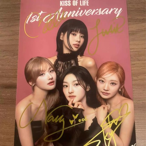 Foto autografa bacio della
