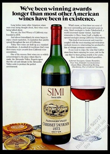 1978 simi cabernet sauvignon - 1978,