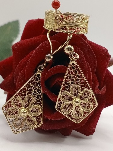 Parure orecchini anello