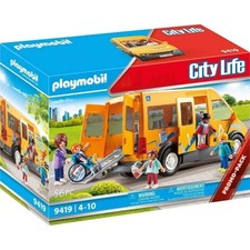 Playmobil City Life 9419 promopack SCUOLABUS scuola BAMBINI trasporto disabili