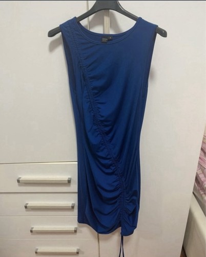 Abito donna tubino - blu, jersey
