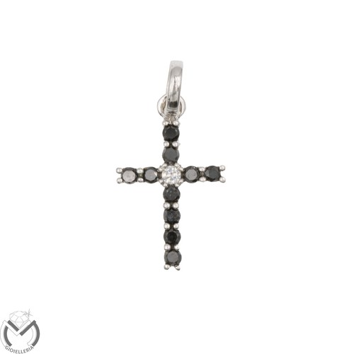 Croce oro bianco - , 750