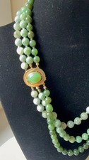 Collana tre fili - , giada