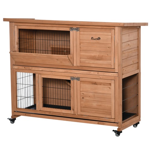 Pawhut conigliera legno 2 - conigliera,