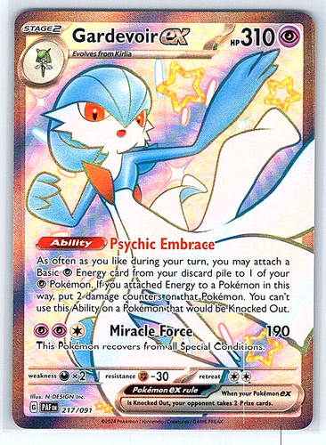 Carta pokemon gardevoir - carta,