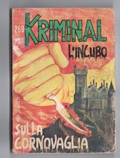 FUMETTO KRIMINAL N°269 L'INCUBO SULLA CORNOVAGLIA 1970