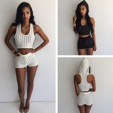 Abito set Top pantaloni Righe