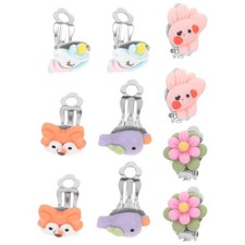  5 Pairs Clip On Earrings