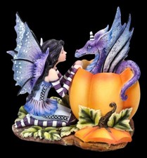 Statua Di Elfo Con Drago -