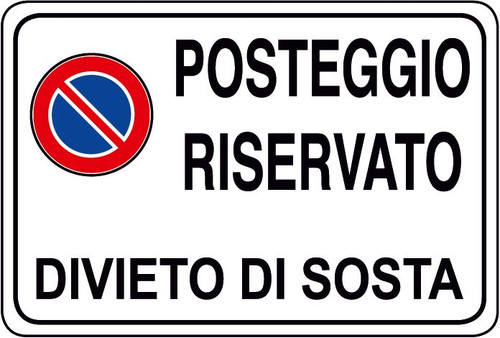 Adesivo segnaletica divieto - adesivo, di