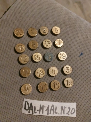 Vintage tondini numerati - vintage,